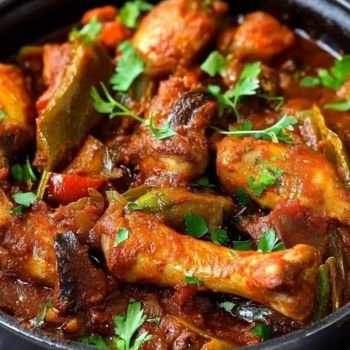 galinha caipira com pirão